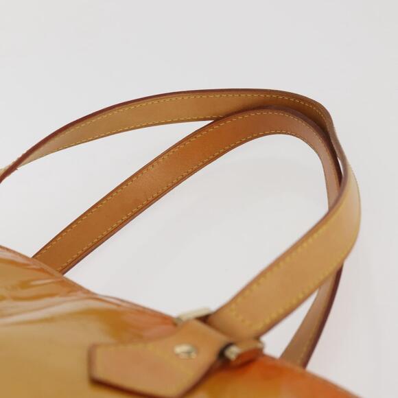 LOUIS VUITTON Monogram Vernis Houston Hand Bag Beige M91004 - Picture 9 of 12